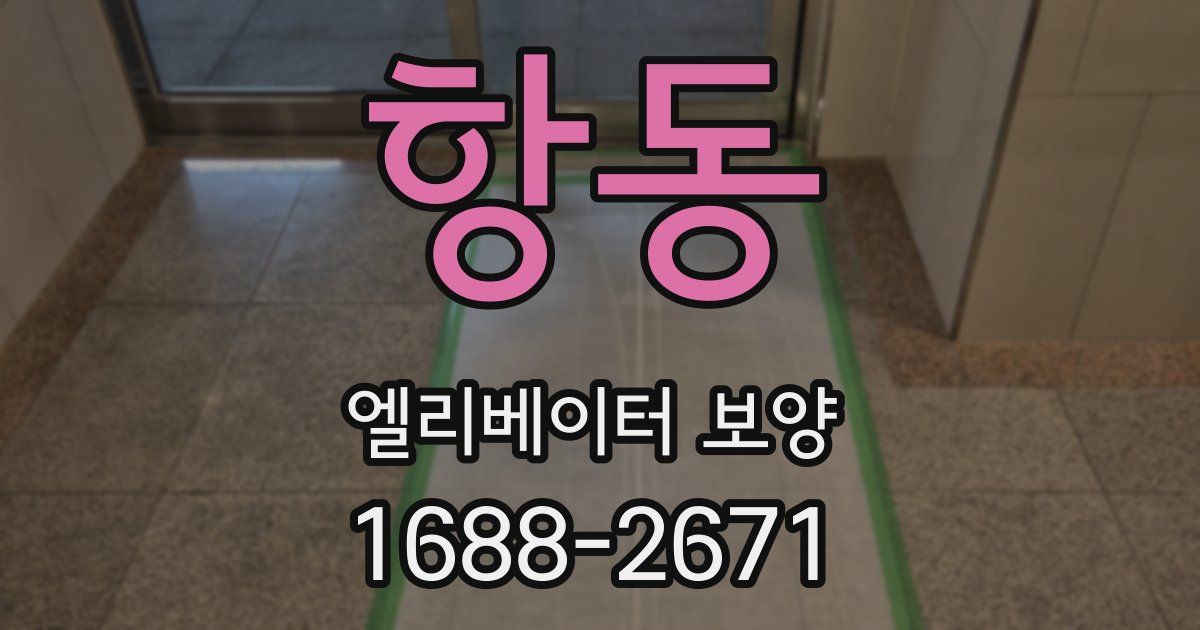 항동 엘리베이터 보양