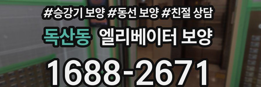 독산동 엘리베이터 보양