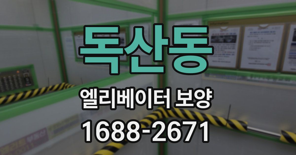 독산동 엘리베이터 보양