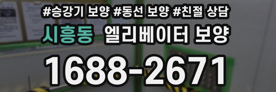 시흥동 엘리베이터 보양