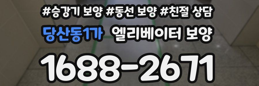 당산동1가 엘리베이터 보양