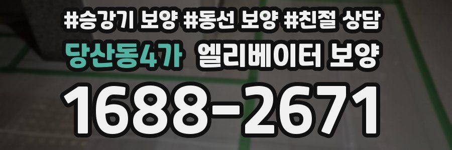 당산동4가 엘리베이터 보양