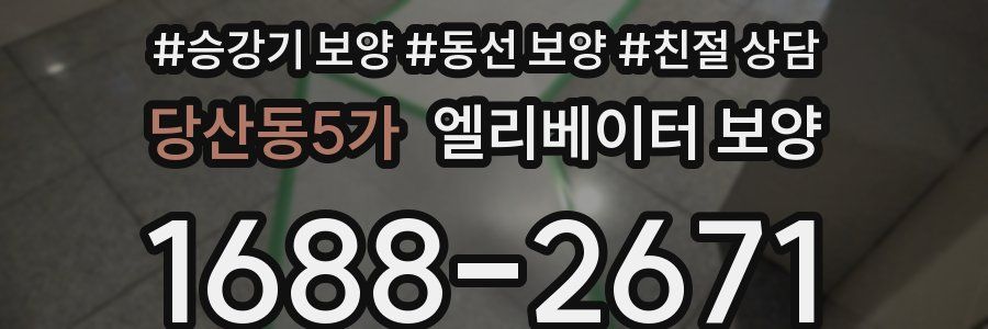 당산동5가 엘리베이터 보양