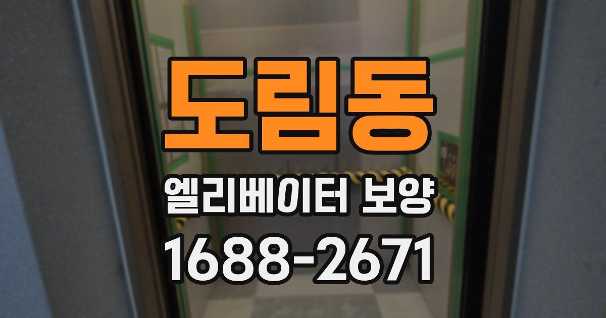 도림동 엘리베이터 보양