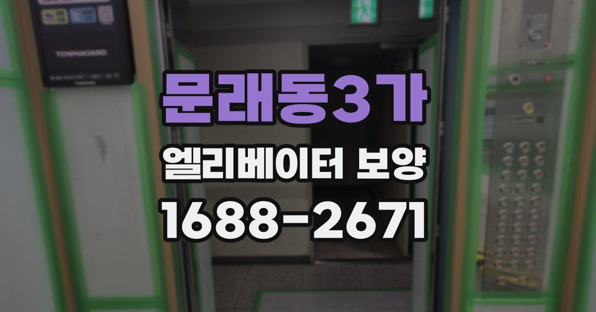 문래동3가 엘리베이터 보양