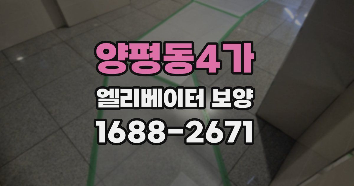 양평동4가 엘리베이터 보양