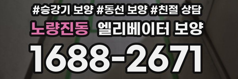 노량진동 엘리베이터 보양