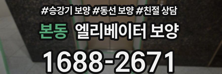 본동 엘리베이터 보양