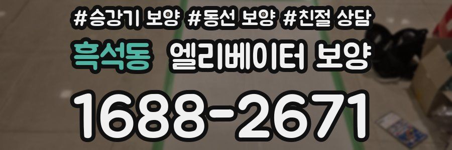 흑석동 엘리베이터 보양