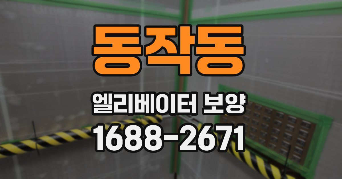 동작동 엘리베이터 보양