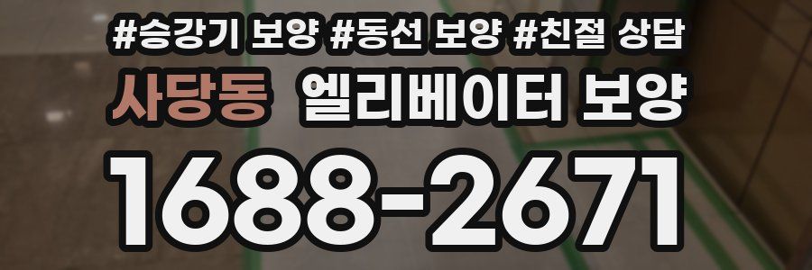 사당동 엘리베이터 보양