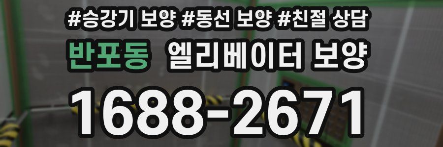 반포동 엘리베이터 보양