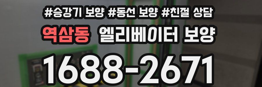 역삼동 엘리베이터 보양