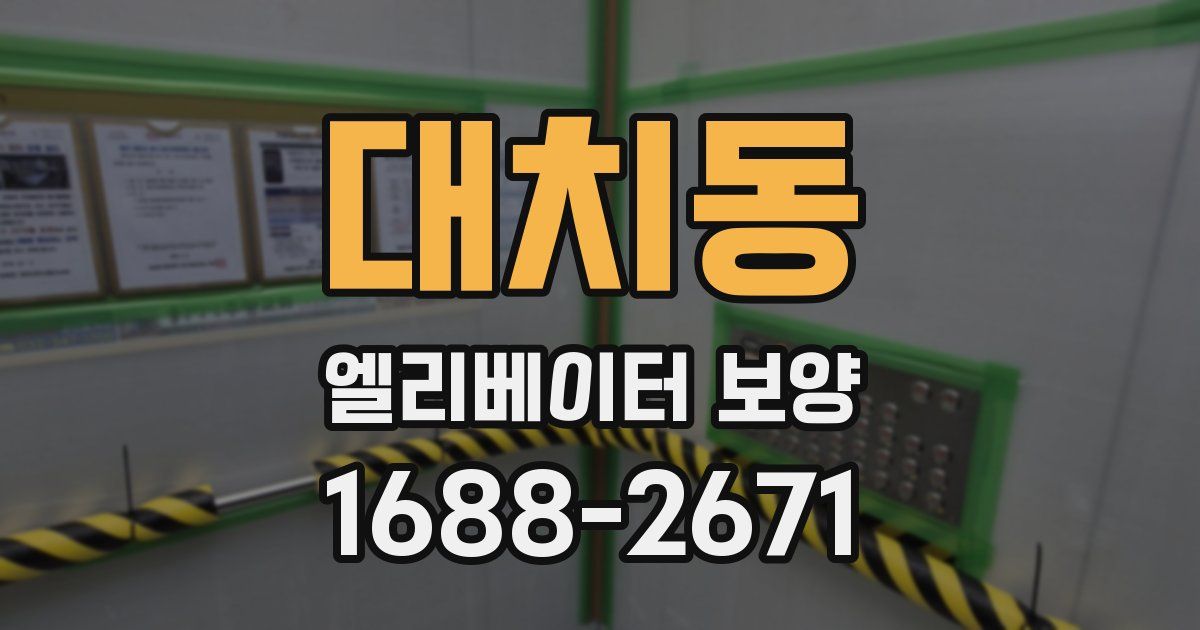 대치동 엘리베이터 보양