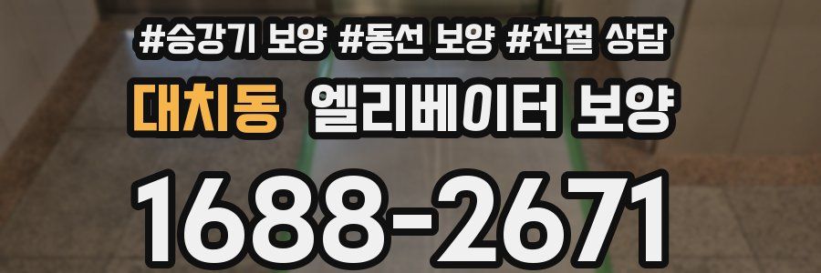 대치동 엘리베이터 보양