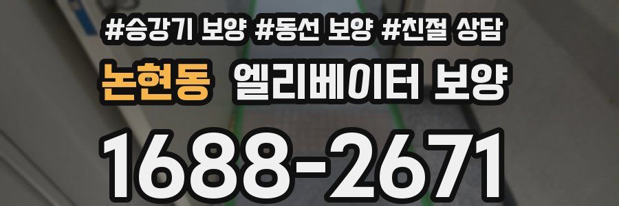 논현동 엘리베이터 보양