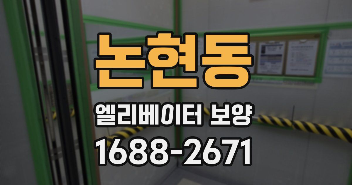 논현동 엘리베이터 보양