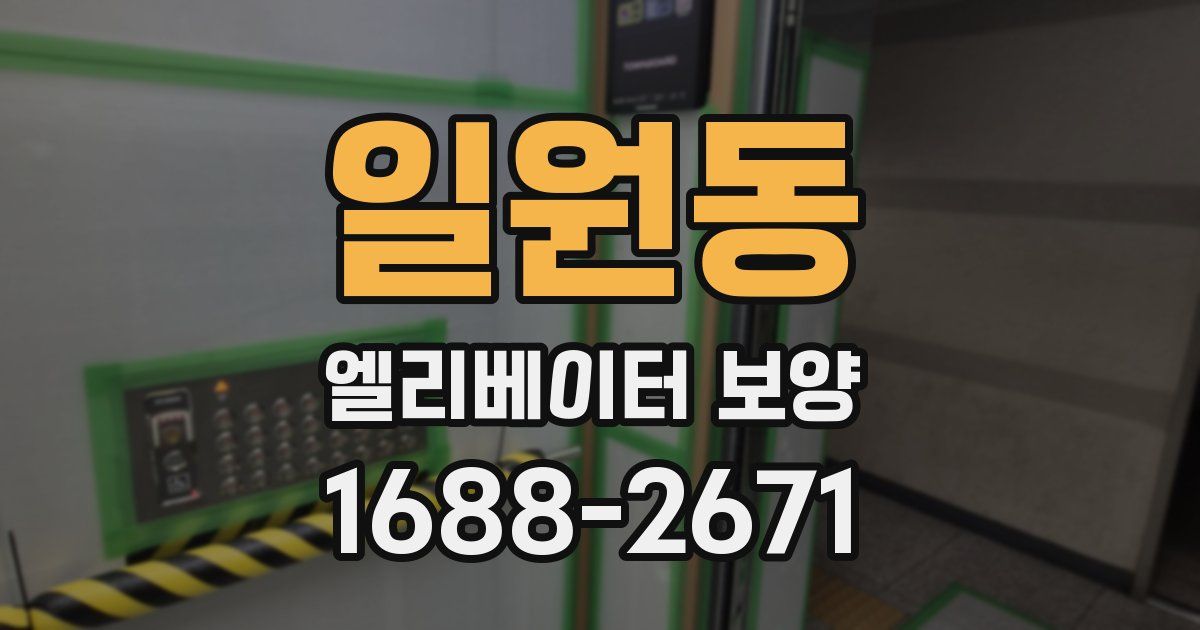일원동 엘리베이터 보양