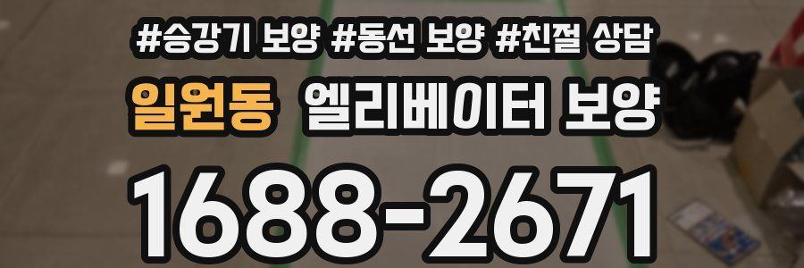 일원동 엘리베이터 보양