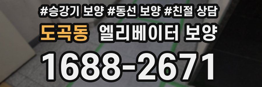 도곡동 엘리베이터 보양