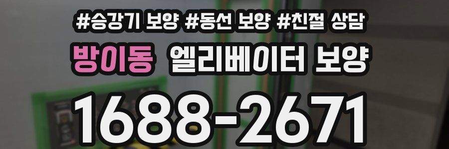 방이동 엘리베이터 보양