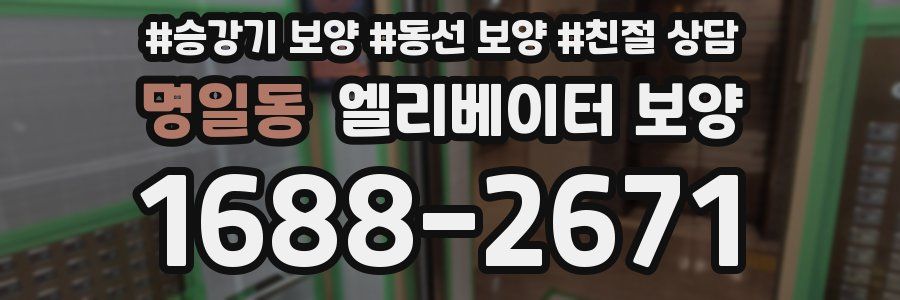 명일동 엘리베이터 보양