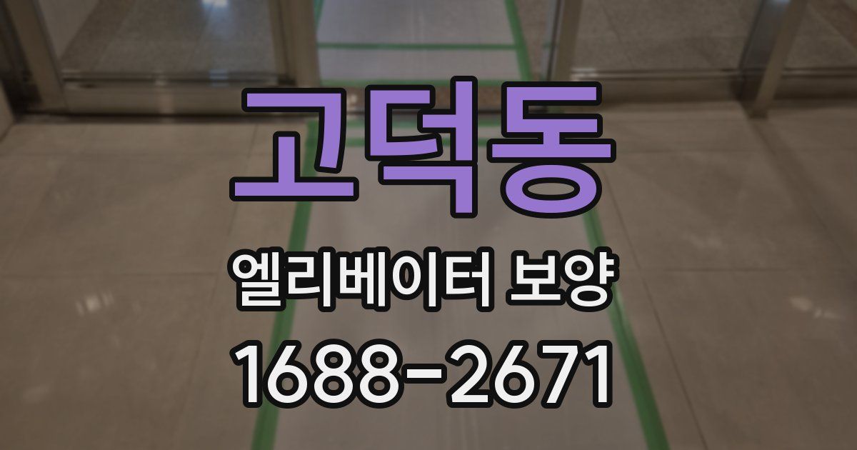 고덕동 엘리베이터 보양