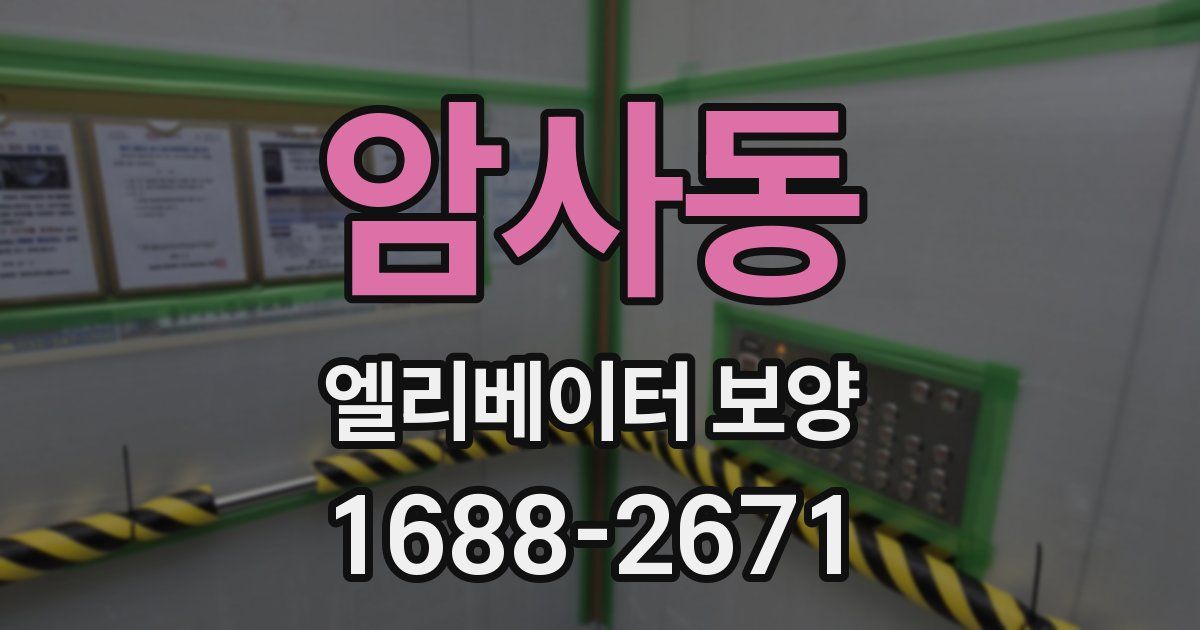 암사동 엘리베이터 보양