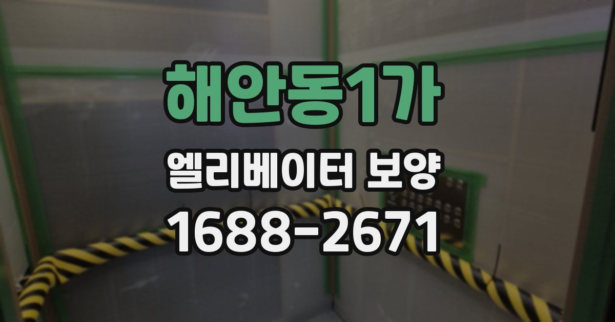 해안동1가 엘리베이터 보양