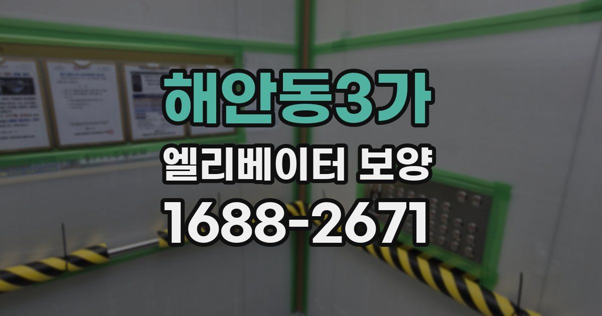 해안동3가 엘리베이터 보양
