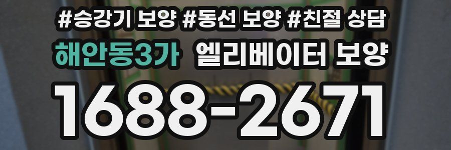 해안동3가 엘리베이터 보양
