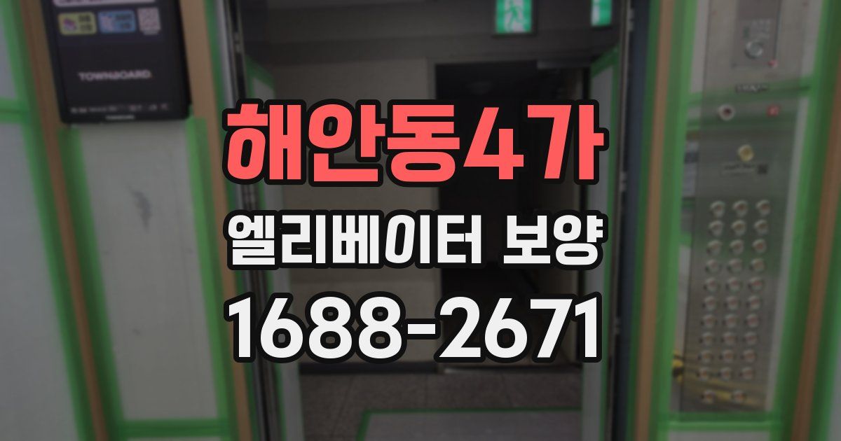 해안동4가 엘리베이터 보양