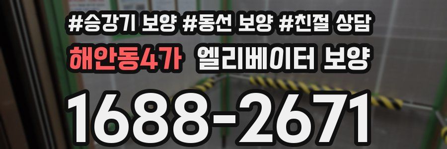 해안동4가 엘리베이터 보양