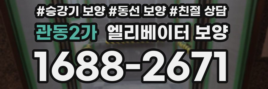 관동2가 엘리베이터 보양