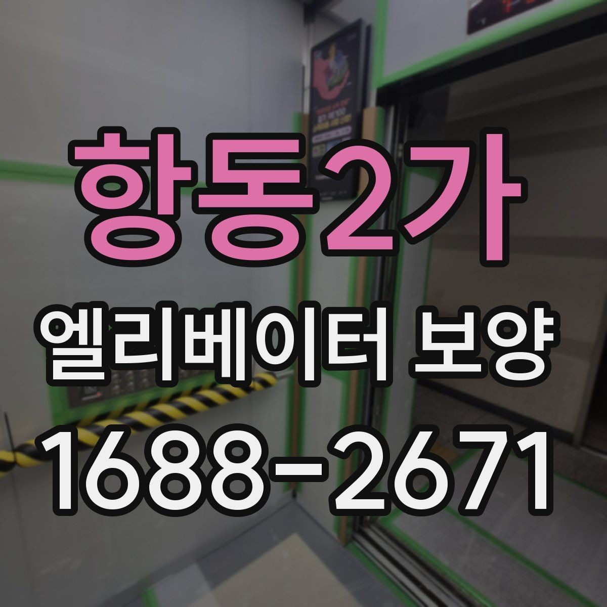 항동2가 엘리베이터 보양 준비부터 철거까지 한눈에 보기