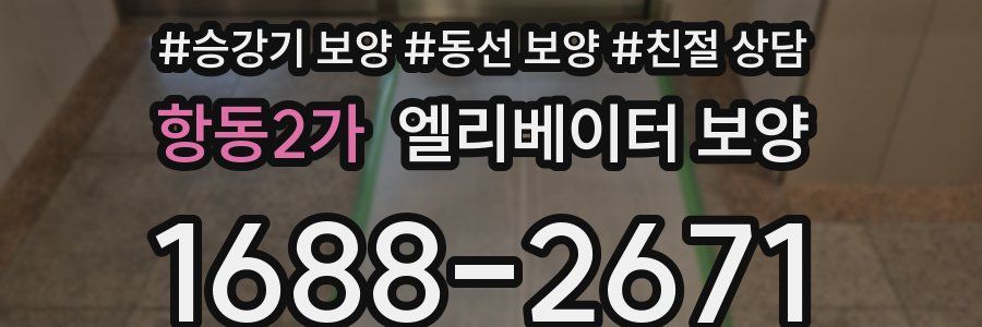 항동2가 엘리베이터 보양