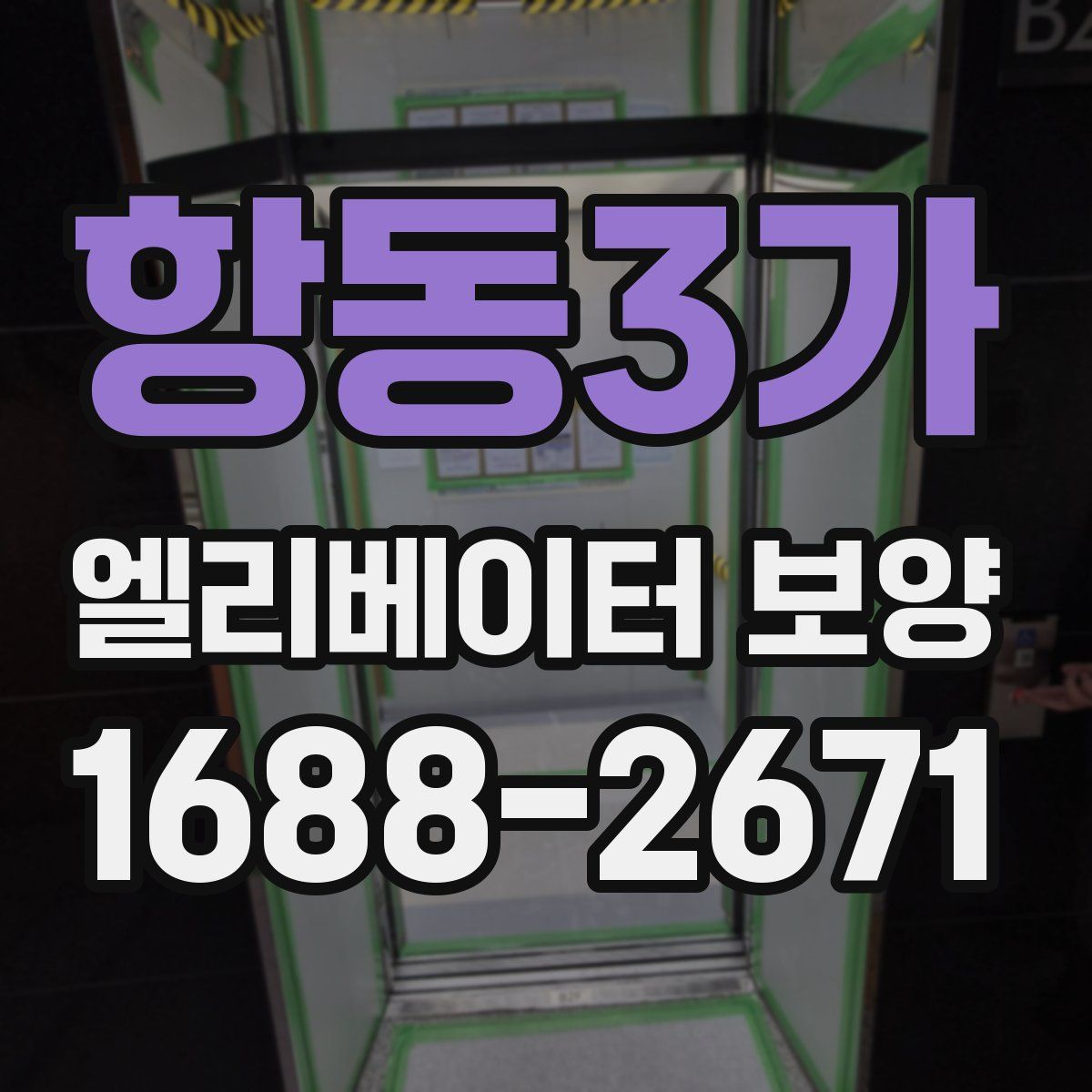 항동3가 엘리베이터 보양