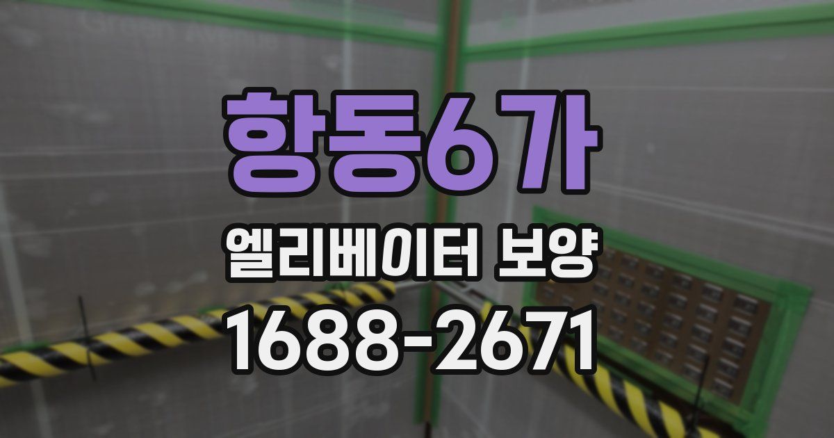 항동6가 엘리베이터 보양