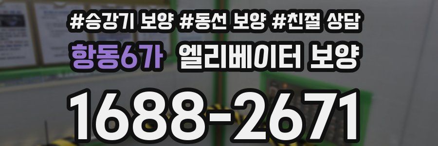 항동6가 엘리베이터 보양