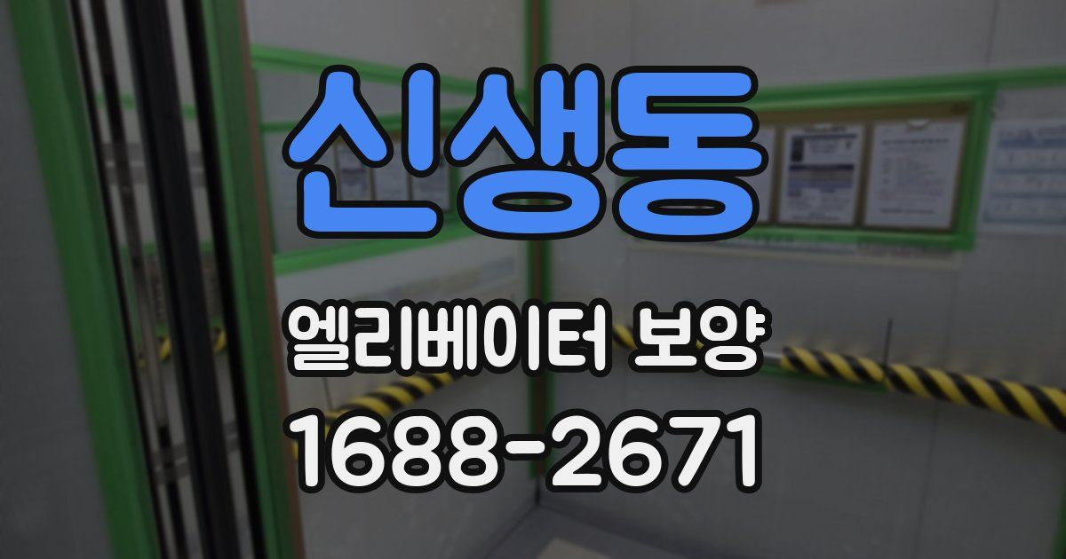 신생동 엘리베이터 보양
