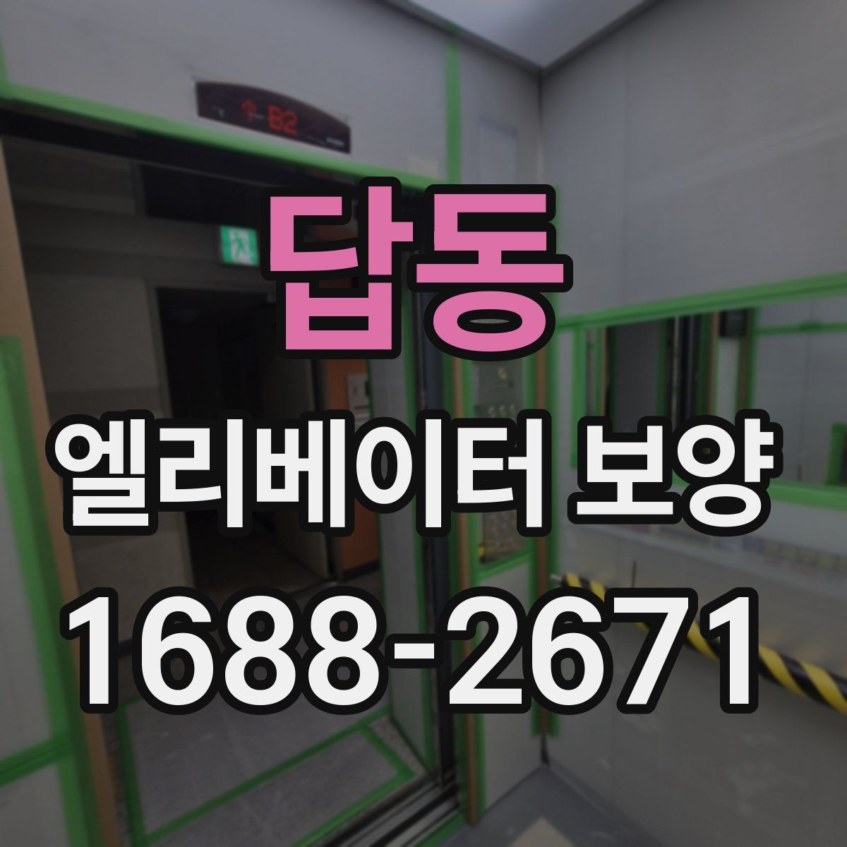 답동 엘리베이터 보양