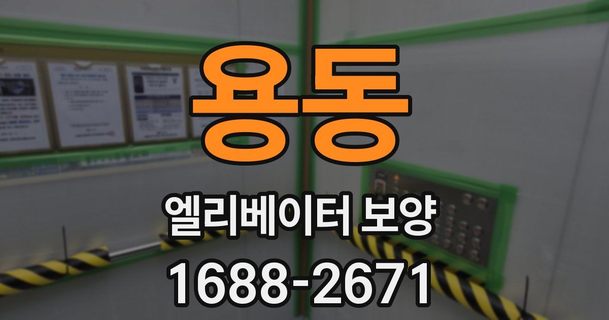 용동 엘리베이터 보양