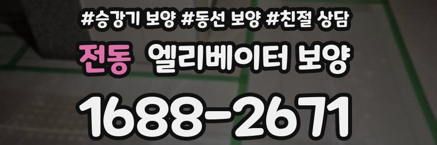 전동 엘리베이터 보양