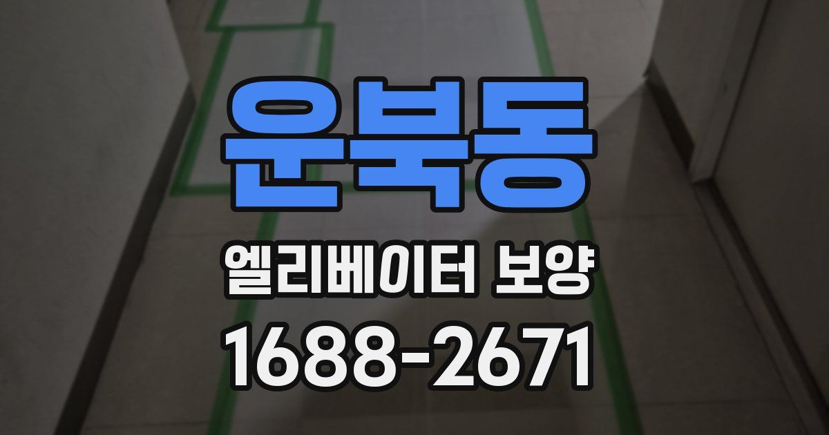 운북동 엘리베이터 보양