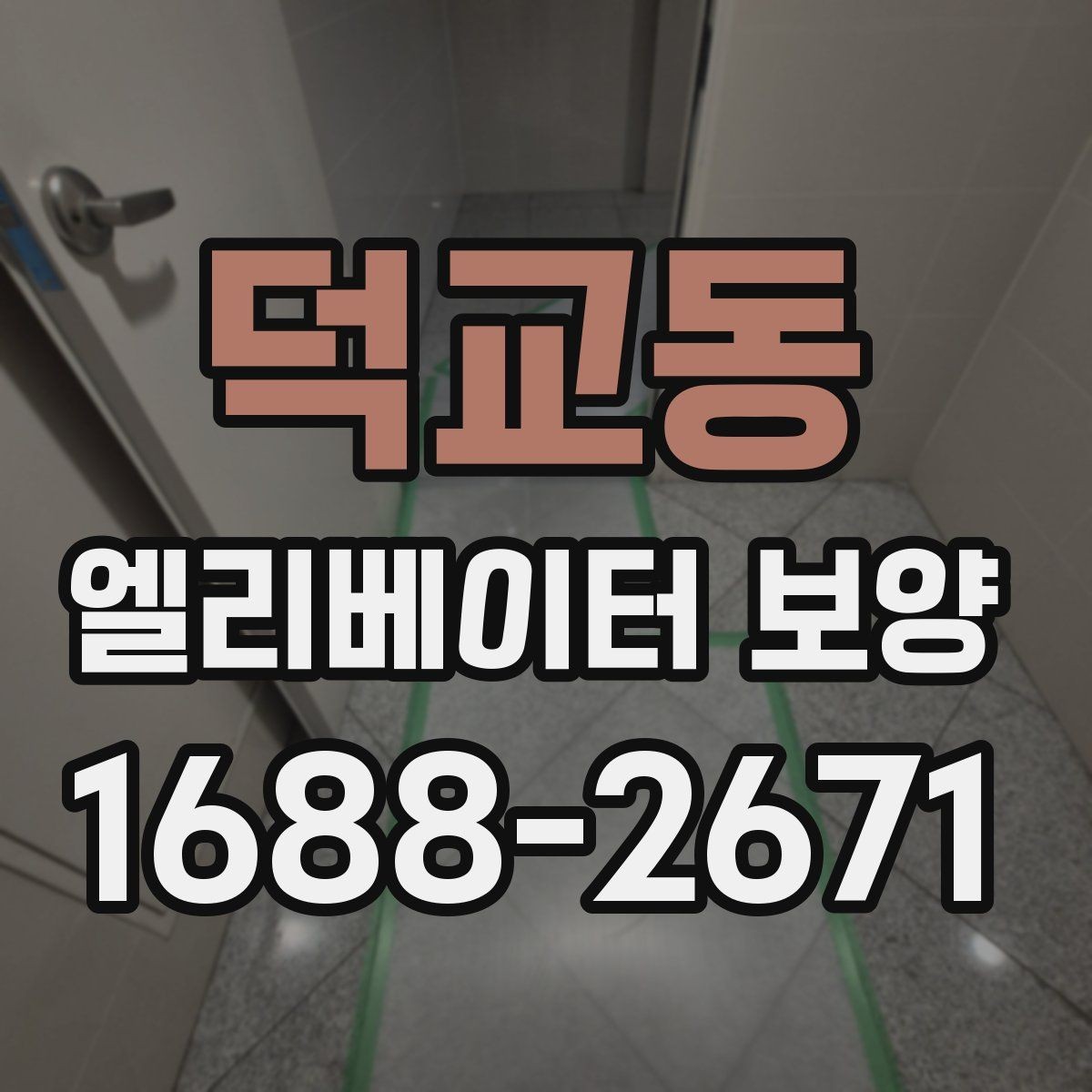 덕교동 엘리베이터 보양 시 먼저 확인할 기준