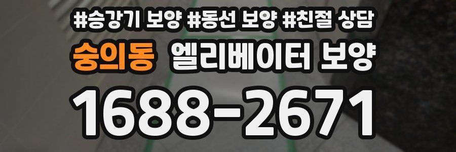 숭의동 엘리베이터 보양