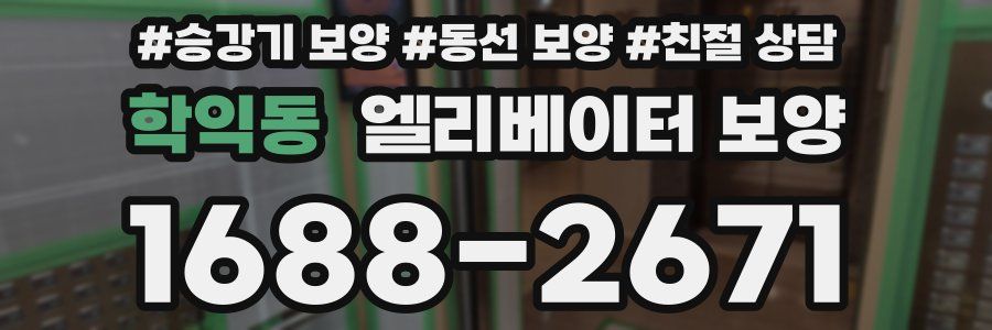 학익동 엘리베이터 보양