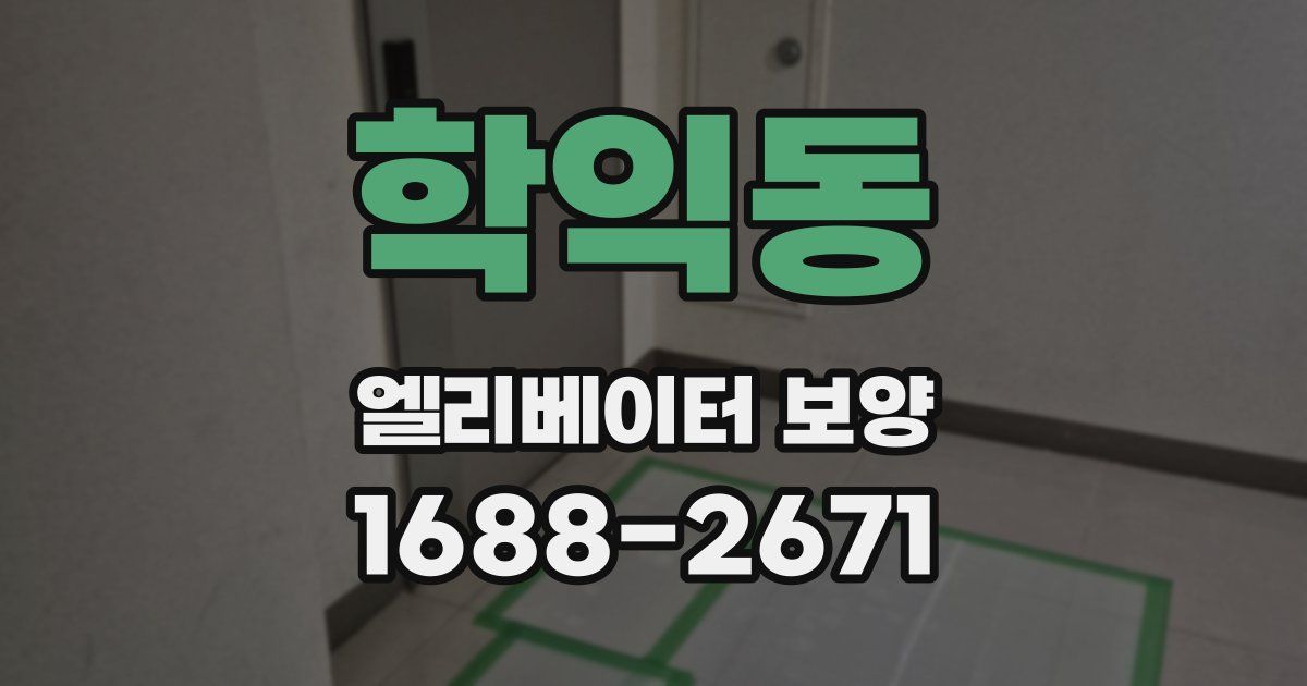 학익동 엘리베이터 보양