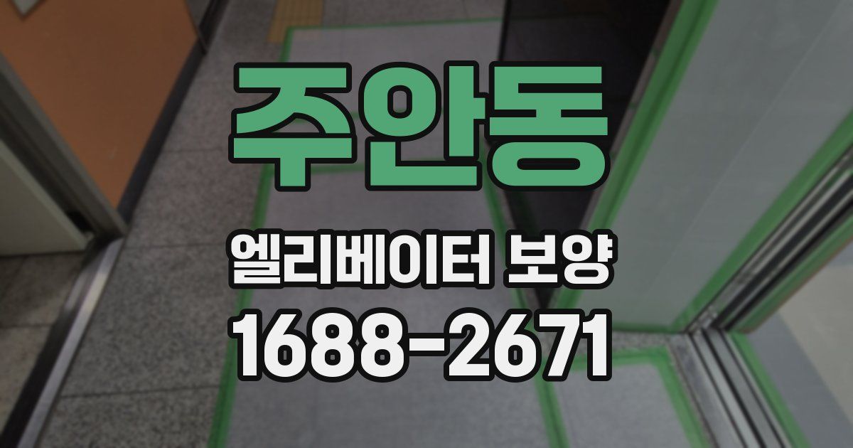 주안동 엘리베이터 보양