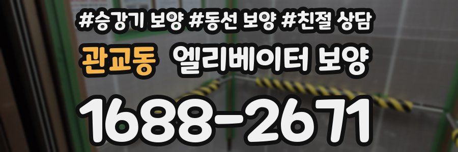 관교동 엘리베이터 보양
